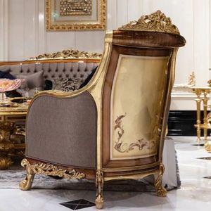 Luxury Classic Royal Traditional Durable <b>Wood</b> <b>Sofa</b> Set Sponge Filling for Apartment Living Room Furniture Amangiri Indonesia - Product Image 3