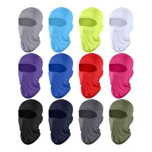 Masque facial en balaclava camouflage unisexe, style sportif pour adultes, utilisation quatre saisons, impression par transfert thermique, 100% polyester - Product Image 2