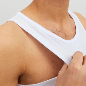 Débardeur décontracté pour homme en coton respirant à maille, séchage rapide, écologique, col rond, gilet de course personnalisable - Product Image 6