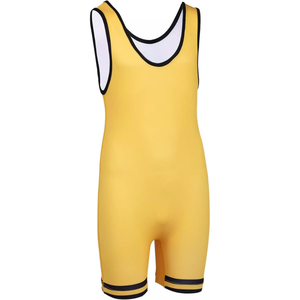 Custom Wrestling Singlet Sublimated Men’s Team Uniform High Stretch Breathable Quick Dry Competition Training <b>Bodysuit</b> OEM Sport - Product Image 1