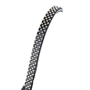 Banda de cejas de caballo de cuero de lujo de alta calidad Cómodo estilo ecuestre Logotipo personalizable Cristal Mejor precio para - Product Image 2