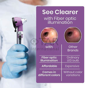 Mini Otoscopio Portátil con Luz y Kit de Examen, Lupa de Fibra Óptica 3X con Puntas de Repuesto, Bombilla de Repuesto y Protector - Product Image 4