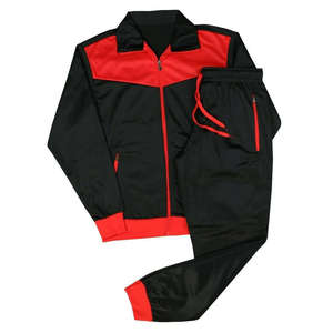 Survêtement de jogging homme bicolore en coton imprimé, extensible dans quatre directions, respirant et écologique, idéal pour la gym et le streetwear hivernal - Product Image 1
