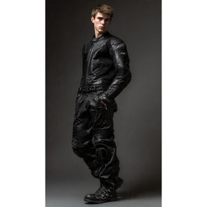 Traje de Motociclismo de Cuero para Hombre, Talla Grande, Verano/Invierno, Ignífugo y Transpirable - Product Image 3