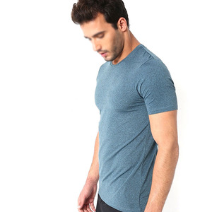 เสื้อยืดวิ่งสีน้ำเงินเขียวสำหรับผู้ชาย รุ่น Vitals Solid แบบสั่งทำพิเศษ ขายดีที่สุดสำหรับผู้ชาย สินค้ามาใหม่ ออกแบบเองได้ เสื้อยืดผู้ชาย AI-TSM-09 - Product Image 3