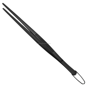 Pinzas Quirúrgicas Negras con Punta Puntiaguda, Instrumento Manual, Juego Dental, Certificado CE Clase I - Product Image 3