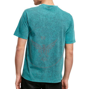 T-shirts pour hommes Street Wear, dernier design, effet délavé, 100% coton, couleur unie, grandes tailles, respirants, écologiques - Product Image 5