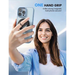 Supporto ad Anello Magnetico per Telefono Cellulare Compatibile con MagSafe, Rotazione a 360 Gradi, Impugnatura per Dita, Supporto per Smartphone - Product Image 3