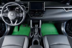 Tapis KATA, ensemble complet de 5 pièces, 5 mm d'épaisseur, PVC imperméable, sans odeur, facile à nettoyer, 2 rangées, pour berline - Product Image 4