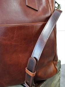 Nuevo Bolso de Mano de Viaje Elegante de Gran Capacidad con Doble Correa para el Hombro, Bolso de Mano de Cuero Genuino para Mujer, LTB-0258 - Product Image 6