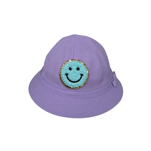 Parches de chenilla adhesivos bordados para ropa personalizados, toalla con purpurina de cara sonriente para ropa, sombreros, bolsas, PVC, forma de corazón - Product Image 6