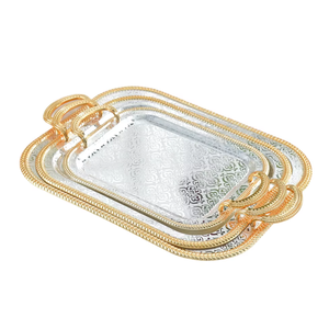 Luxury Multifunction Decorative Serving Tray for <b>Kitchen</b> Bathroom Coffee <b>Table</b> Cafe Display - Product Image 1