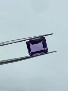 Piedra Preciosa de Amatista de Primera Calidad, Cuadrada y Facetada, 4.65 CTS, 9x11mm, Color Púrpura Natural, Elegante, para Anillo de Novia, Precio al por Mayor - Product Image 5