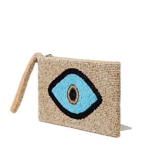 Porte-monnaie à perles, pochette sur le thème de la plage, inspiré de la mer, petit sac artisanal pour femmes et filles, personnalisable en soie par MD HANDICRAFTS - Product Image 1