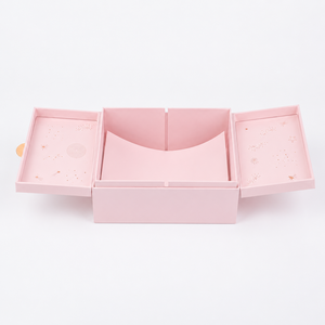 Customizable Eco-Friendly Valentine's Day Gift Rigid Packaging <b>Box</b> Gold Hot Stamping Recyclable Art Magnetic Flip Design Two <b>Box</b> - Product Image 4