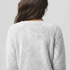 Sudadera con Logotipo de Peluche para Niñas Jack and Jill, Sudadera de Felpa Sherpa de Manga Larga, Cálida y Acogedora para Invierno, Top Juvenil de Moda - Product Image 6