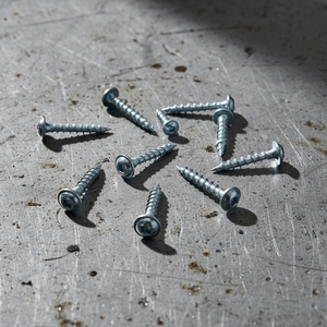 Vis autotaraudeuses PDC à tête cylindrique métrique à couple élevé pour bois - Classe 4, en acier au carbone nickelé/zingué à filetage grossier - Product Image 1