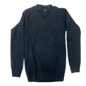 अंतरराष्ट्रीय स्कूल वर्दी निर्माता यूनिसेक्स V गर्दन शैली लंबी आस्तीन कार्डिगन स्वेटर
