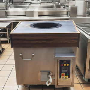 Tandoor électrique moderne pour usage intérieur Équipement de cuisine commerciale avec corps en bois Sans fumée pour naan roti et poulet - Product Image 3