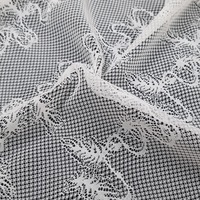 Tissu en dentelle extensible tricoté warp (Nylon/Spandex) 147 cm, léger, couleur personnalisée, qualité supérieure coréenne, pour vêtements de mariage