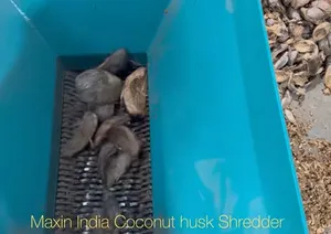 Trituradora de Cáscaras de Coco Marrón de Doble Eje, Trituradora Eléctrica Semiautomática de Doble Eje para Materiales de Cáscaras de Coco Marrón - Product Image 6