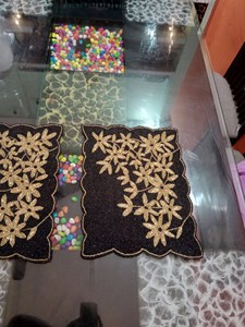 Camino de Mesa con Cuentas de Primera Calidad, Diseño Bordado para Mesa de Comedor, Recepción de Bodas, Banquete de Hotel y Decoración del Hogar - Product Image 1