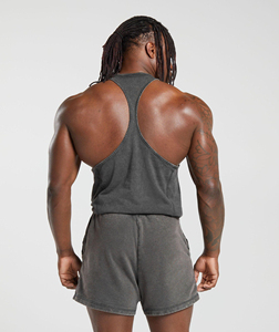 Camiseta Deportiva de Tirantes para Hombre, Personalizada, Ecológica, de Secado Rápido, Spandex/Algodón, para Gimnasio, Entrenamiento, Verano, Fitness, con Logotipo Frontal - Product Image 4