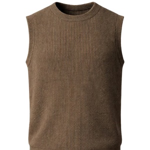 Nuevo Chaleco de Punto sin Mangas para Mujer con Cuello Alto, Color Sólido, Suéter Básico, Camiseta de Punto para Dama - Product Image 3