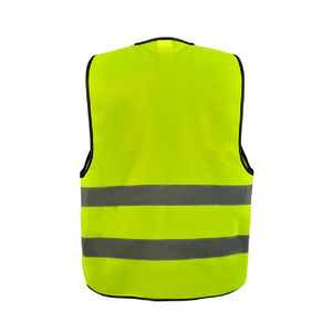 เสื้อกั๊กสะท้อนแสงเพื่อความปลอดภัยสำหรับผู้ชาย สีเหลือง คอวี ระบายอากาศได้ดี เหมาะสำหรับงานกลางแจ้ง - Product Image 2