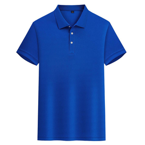 Camisa de Manga Corta Azul para Hombre, de Spandex, Largo Regular, Estampada, Informal, Tejida, Transpirable, de Secado Rápido, con Bolsillo, Antiarrugas, Diseño con Botones - Product Image 4