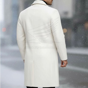 Abrigo de Lana Suave para Hombre, Diseño Nuevo 2026, Duradero, Transpirable, con Ribete de Piel, Personalizable, Ajuste Cómodo, Gran Venta - Product Image 4