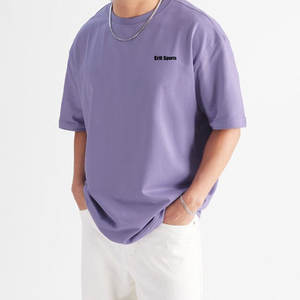 Camisetas Extra Grandes de Hombros Caídos, Fabricadas en Fábrica con Material 100% Algodón, Diseño de Logotipo Personalizado, Camisetas para Hombre - Product Image 4