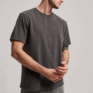 100% Cotton Mens Drop Shoulder Loose Fit Oversized Short Sleeve Breathable Casual T-shirt With Custom Logo Printing - Product Image 1