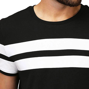T-shirt pour homme en coton 100% pour l'été, couleur unie, col rond, décontracté, séchage rapide, respirant, anti-boulochage, personnalisable, MADE BY BS - Product Image 2