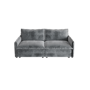 Divano a Due Posti in Tessuto Corduroy, Imbottito, Grande Dimensione con Seduta Profonda e 2 Cuscini per Soggiorno - Product Image 6