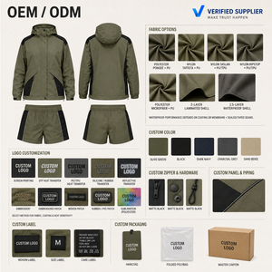 Custom Women's <b>Zip</b> up Streetwear Jacket <b>Shorts</b> Set Cargo <b>Pocket</b> Water Resistant Nylon Blend Utility Embroidery Logo OEM Supplier - Product Image 5