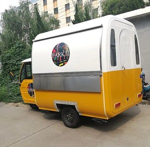 Carretto Mobile per Alimenti con 3 Ruote in Vendita |   Tuk Tuk Food Truck Bicicletta Cucina Mobile Birra Caffè Rimorchio per Street Food - Product Image 5