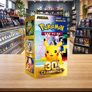 Boîte de cartes à collectionner coréennes Pokémon M6a 30e anniversaire pour les magasins de loisirs, les vendeurs en ligne et les détaillants - Product Image 4
