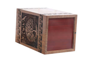 Arbre de vie cendres humaines urnes en bois professionnelles adultes soutenant les urnes décoratives de crémation en bois personnalisées - Product Image 3