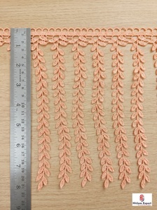 Encaje de Flecos de Lujo, Tela de Encaje con Borlas, Borde Decorativo de Flecos, Servicio de Fabricación Personalizada para Prendas, Cortinas y Manualidades - Product Image 3