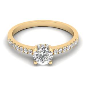 Bagues de fiançailles REYES de qualité supérieure en argent sterling 925, coupe ronde, 0,86 carat, moissanite, pour femmes, certifiées GRA, bijoux fins - Product Image 6