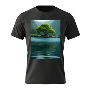 T-shirt décontracté personnalisé pour homme grande taille 220 g/m² à manches courtes 100 % polyester teint en pièce imprimé par transfert thermique respirant séchage rapide - Product Image 4