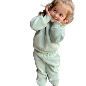 100% algodón personalizado deportes para niños Jogging chándales ropa de entrenamiento Lisa encantadora con características de talla grande chándales para niños - Product Image 3