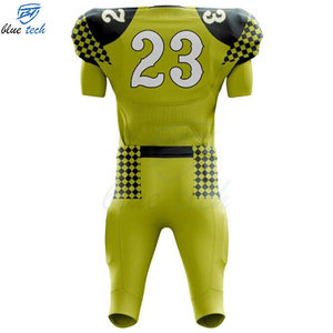 Conjunto de Uniforme de Fútbol Americano Personalizado, Transpirable, 100% Poliéster, Jersey de Manga Corta, Pantalones, Ropa de Equipo, Protección UV, Secado Rápido - Product Image 3