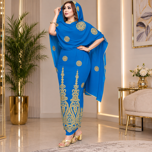 Toub soudanais 100% coton voile, tissu à broderie fine |   Tissu traditionnel Toub pour femmes, pour les événements festifs et les occasions spéciales - Product Image 4