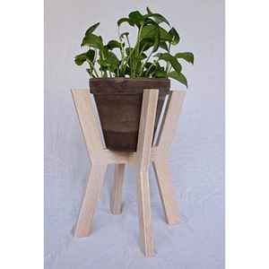 Support à plantes élégant en bois, étagère à pots de fleurs, support à plusieurs niveaux pour intérieur et extérieur, bois naturel, décoration de jardin et de maison, présentoir pour plantes - Product Image 4