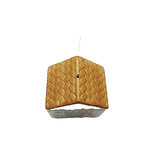 Ensemble salière et poivrière en céramique artisanale émaillée style rustique, décoration de cuisine miniature maison de campagne - Product Image 4