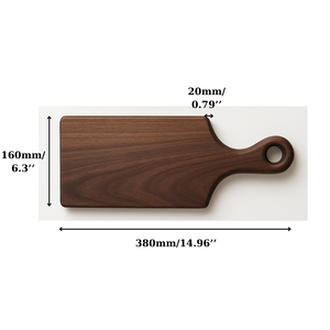 เขียงไม้กระถินพร้อมด้ามจับ รูปทรงแปลกตา เขียงครัว เขียงเสิร์ฟ ชีส - Product Image 2