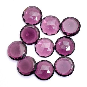Aigue-marine naturelle de qualité supérieure, cabochon rond facetté de 16 mm, quartz hydrocoloré, pierre semi-précieuse pour bijoux - Product Image 1