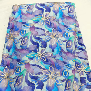 Pure Chinon Chiffon Fabric 75 GSM 44 Inch Width Position Work Material for Luxury Designer Boutique Suits and Ethnic Wear - Product Image 1